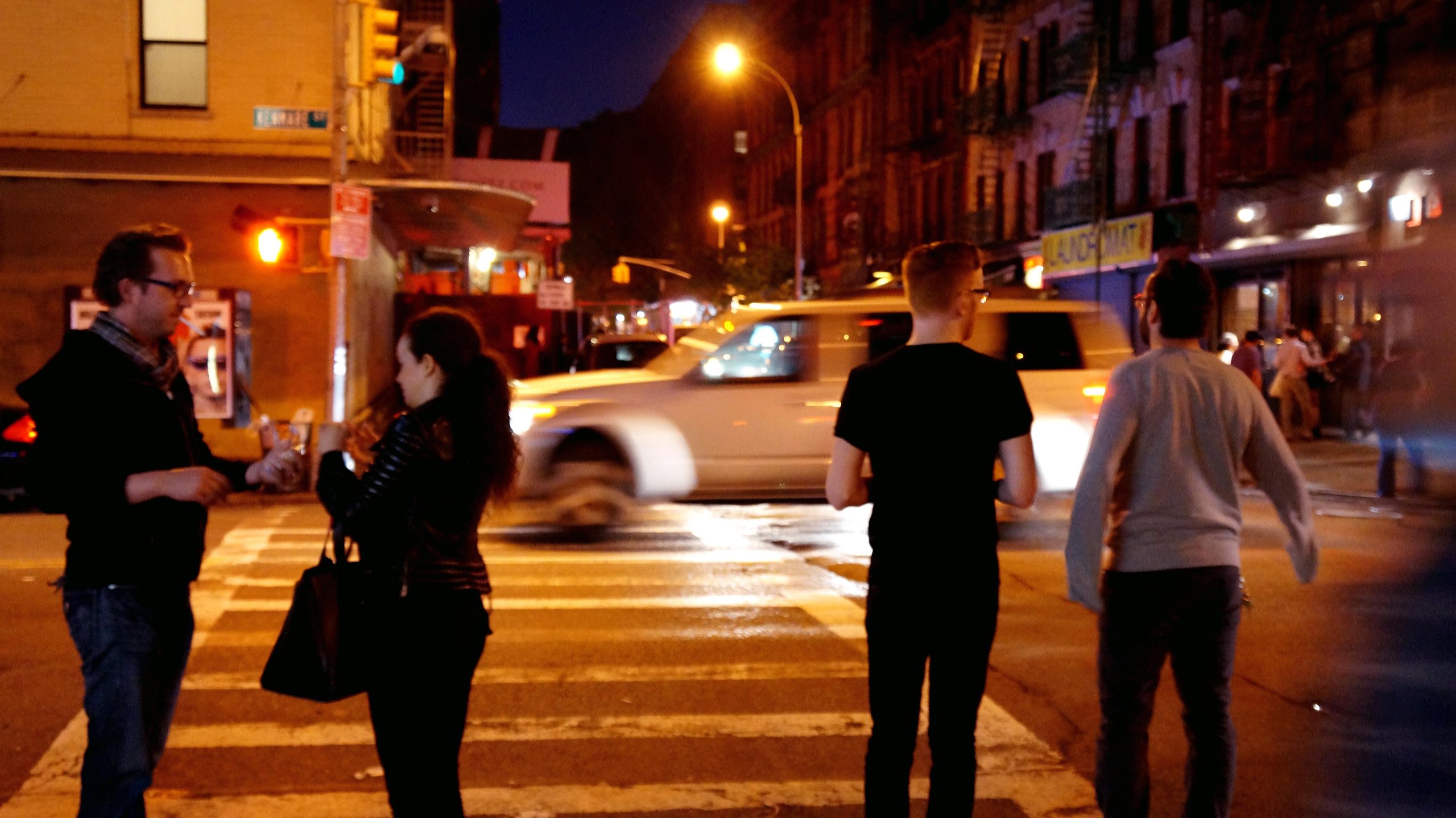 pedestrians in street